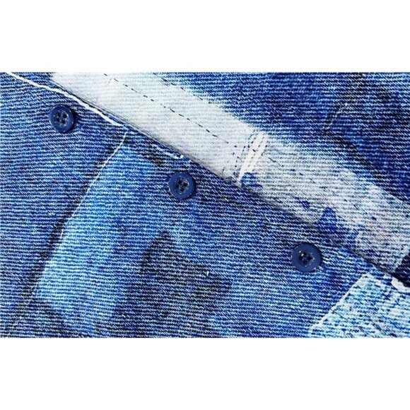 New Women's Elegant Business Casual Jumpsuit - Button-Down V-Neck, Long Sleeve, - Picture 5 of 7